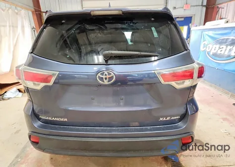 2016 Toyota Highlander Xle from USA, damaged, VIN 5TDJKRFHXGS263023